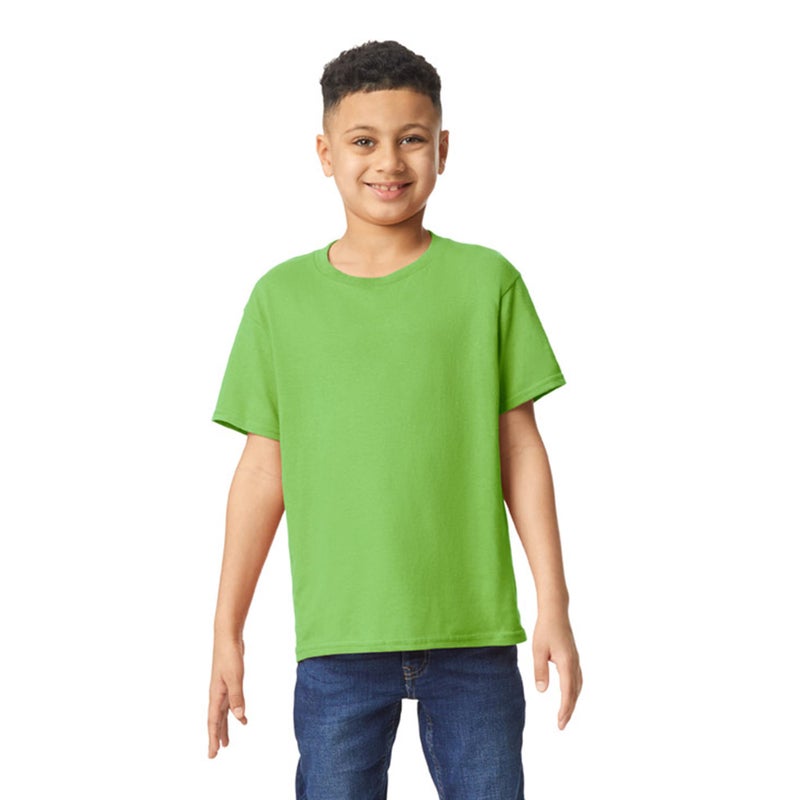 Gildan Youth Heavy Cotton T-Shirt, Style G5000B, 2-Pack, Lime, Small - Image 2